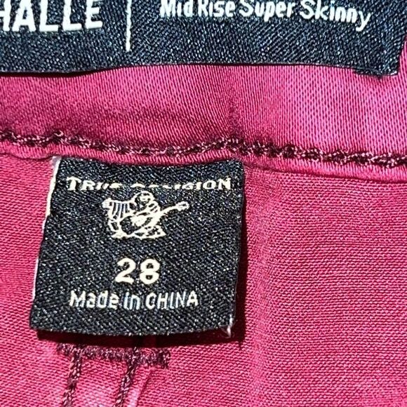 True Religion Halle Mid Rise Skinny Stretch Cargo Ankle Jeans Womens Sz 28 - Picture 6 of 9